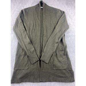 Stitch Fix Pink Clover Long Sleeve Olive Green Cardigan Women's Size‎ Small